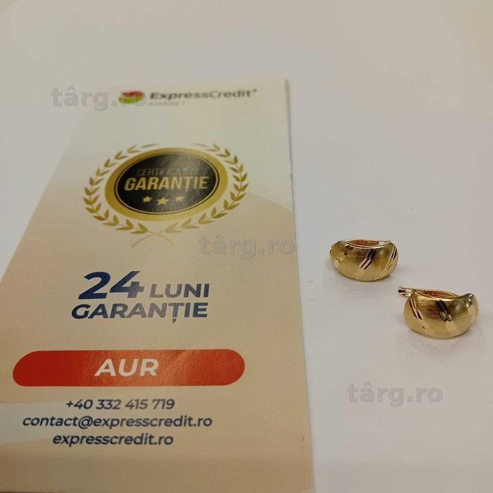 Cercei aur 14k 1.69g (ag49 Esplanada b.7206) Garantie 2 Ani