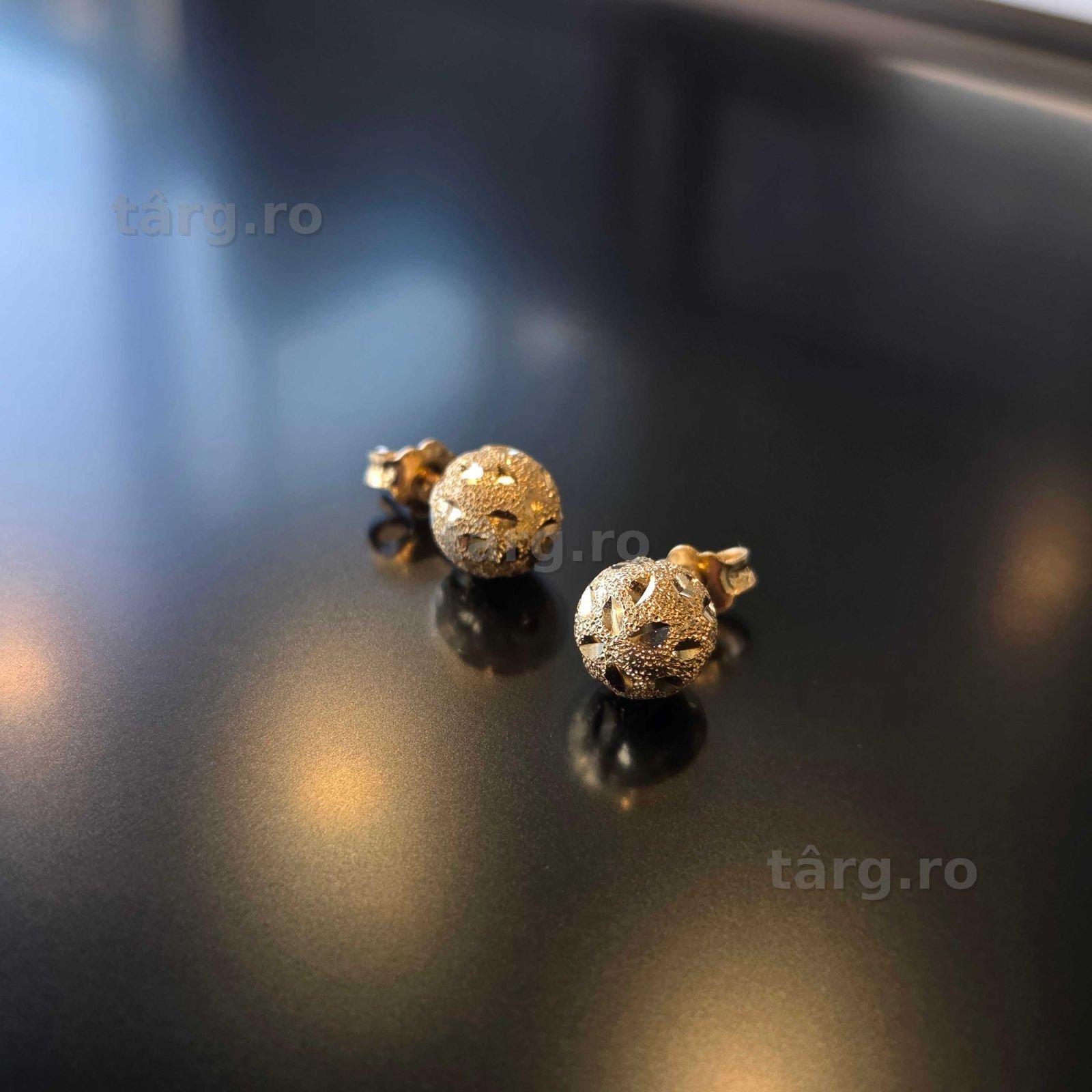 Cercei Aur 14K (Iulius Mall)(B-336) Garantie 2 ani!