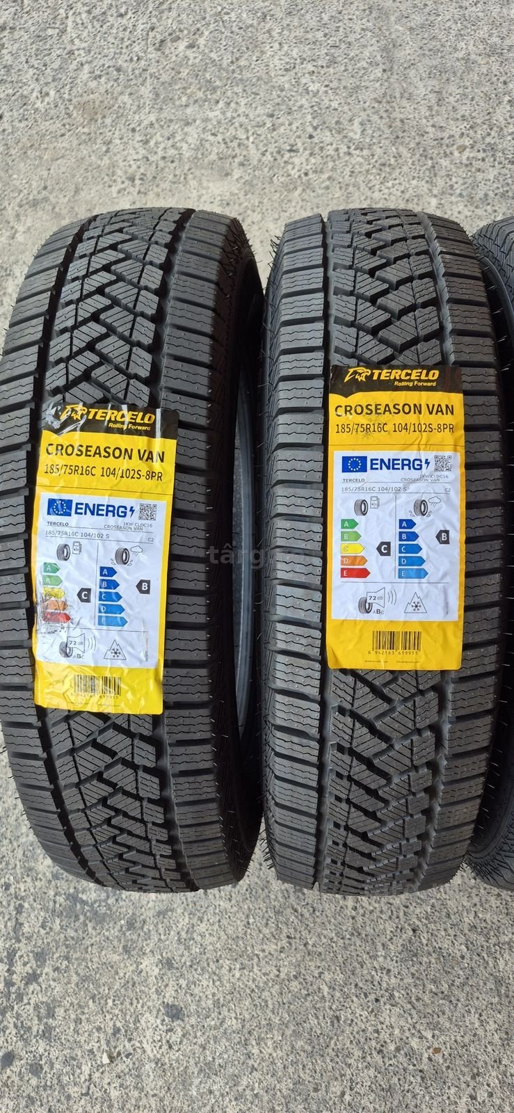 4 anvelope M+S noi Tercelo 185/75/16C,dot 2026.Pretul este pe bucata. 2