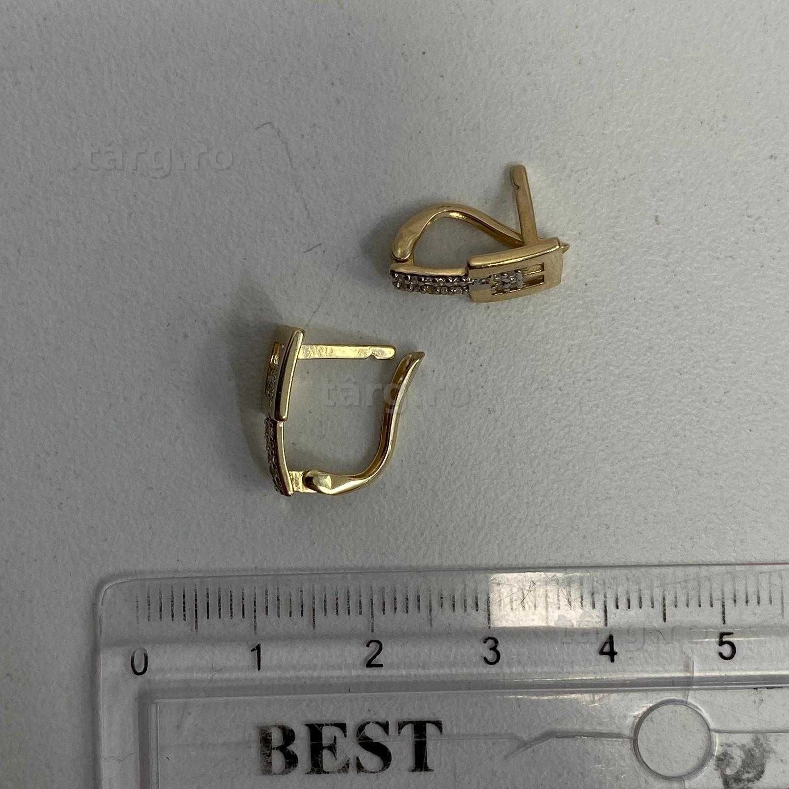 Cercei aur 14k 2.10 (Ag13 56052.9) Garantie 2 ani! 2