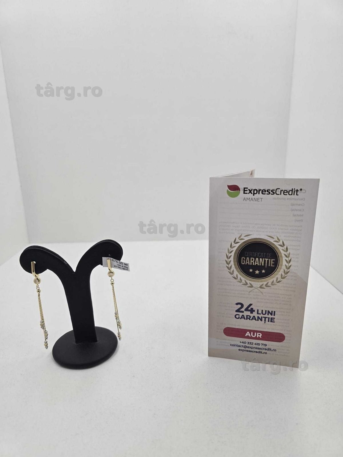 Cercei  aur 14K 4.00gr (Ag25 Belvedere B.43180.1)-Garantie 2 Ani!