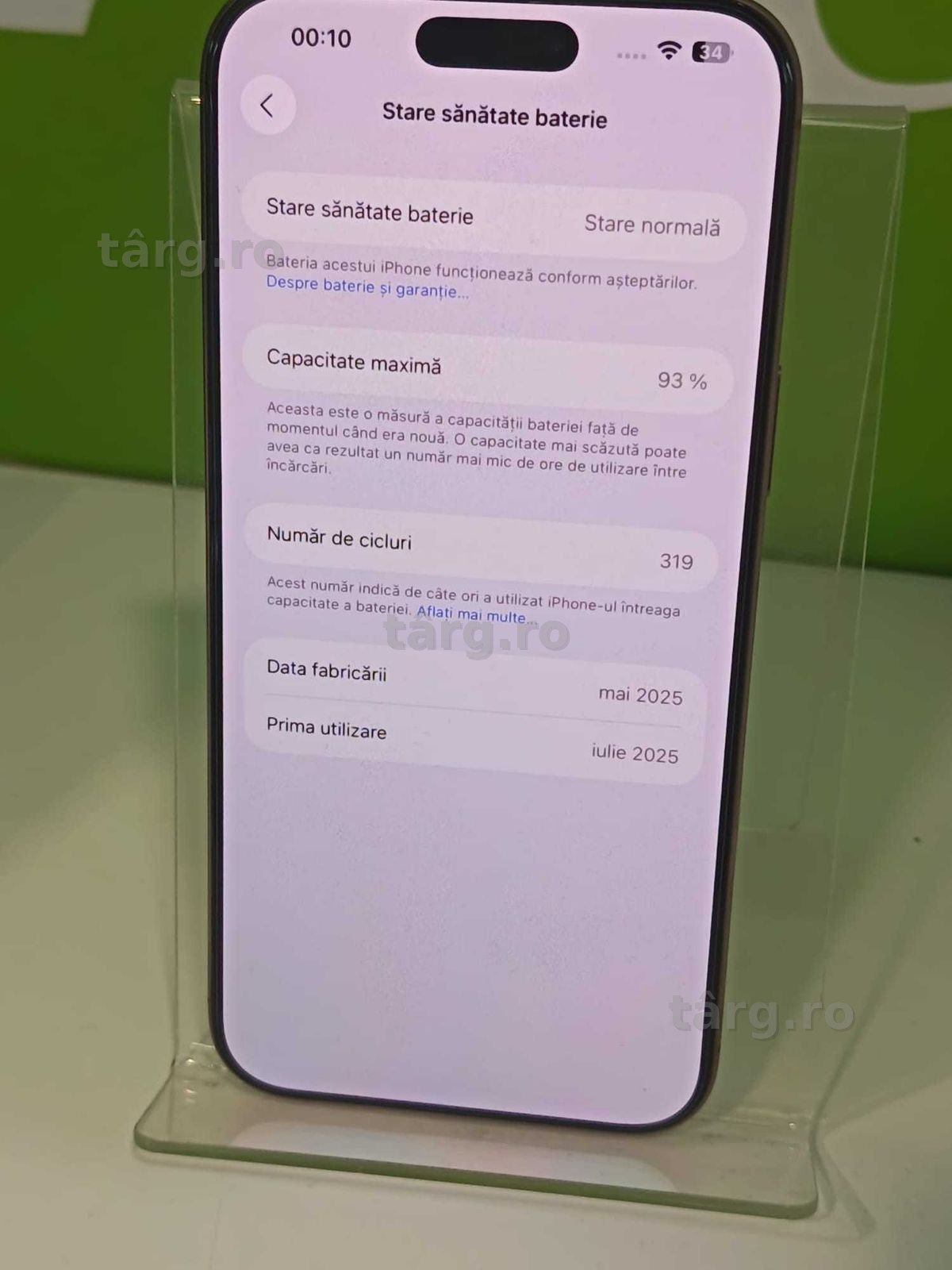 (AG41) Telefon Apple Iphone 16 Pro Max 5G b6345 Garantie 2 ani 2