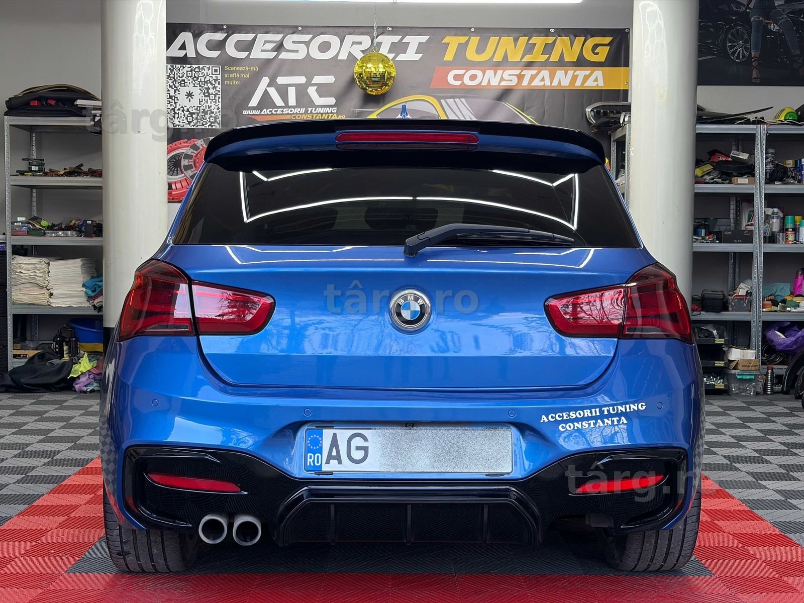 Difuzor Bara Spate - BMW SERIA 1 F20 LCI MTech Negru Lucios