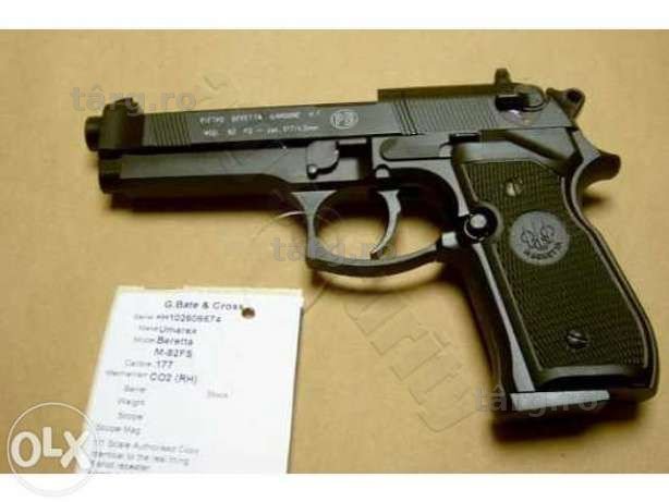 Pistol F. PUTERNIC (Cu Aer Comprimat) Airsoft CO2 + Bile,Capsule BONUS