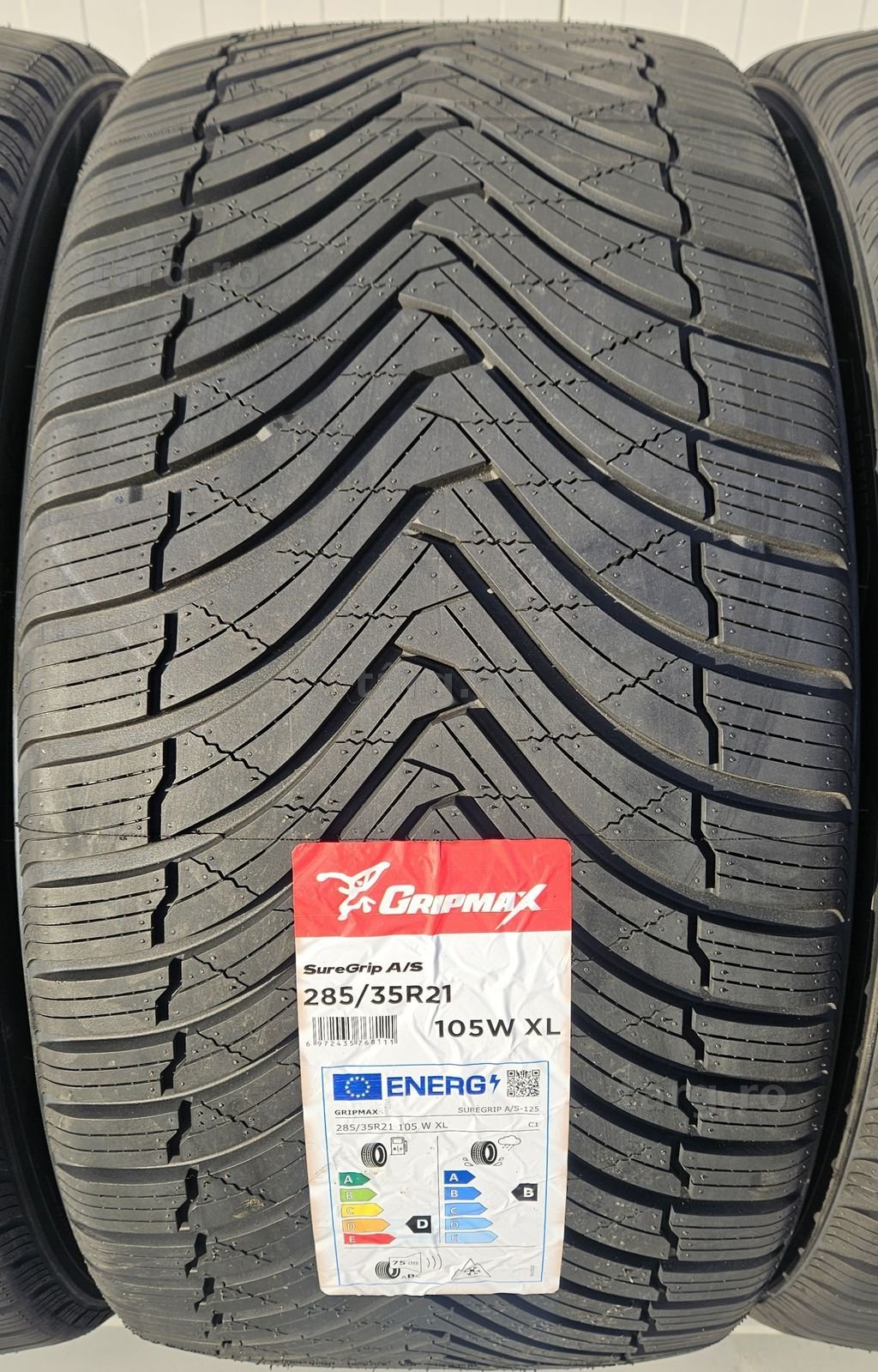 285/35 R21 105W XL, GRIPMAX, Anvelope All Season M+S, Protectie janta 2