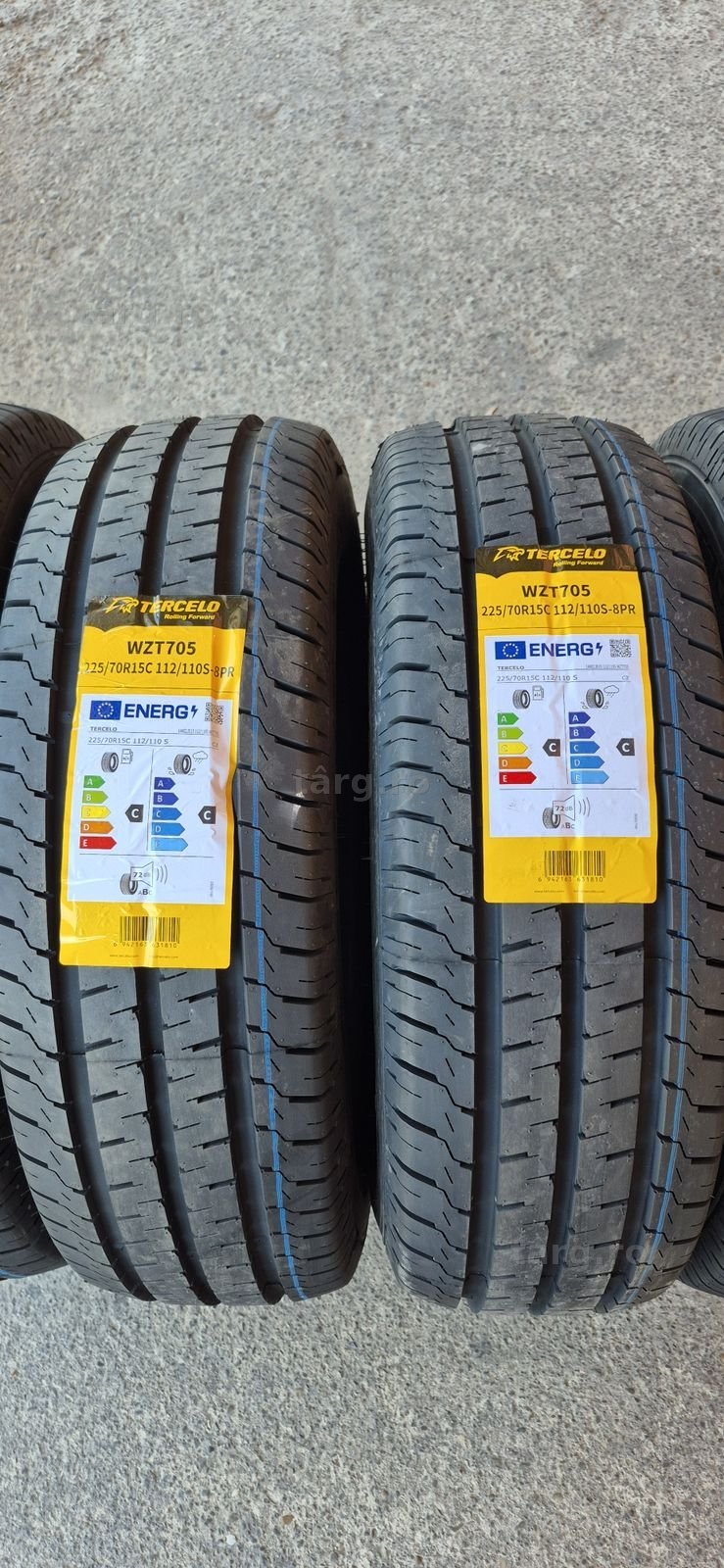 4 anvelope vara noi Tercelo 225/70/15C,dot 2025.Pretul este pe bucata. 2