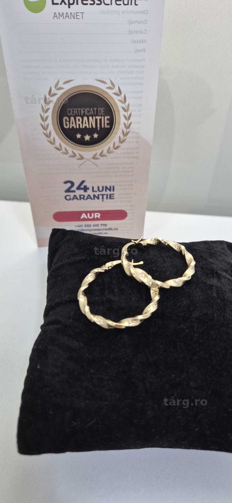 (AG46) Cercei aur 14K B.4728
