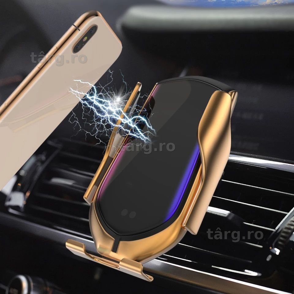 Suport Telefon Încărcător Auto Wireless CAMELEON(încărcare rapidă )