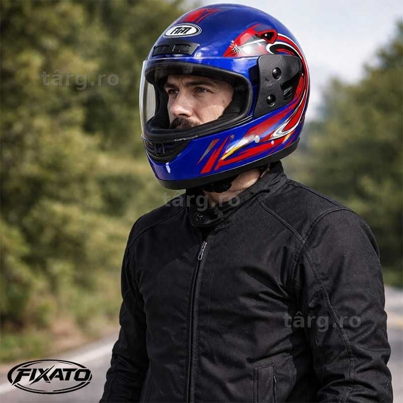 Casca Moto/Scuter/ATV, viziera detasabila, marime universala, Albastru 2