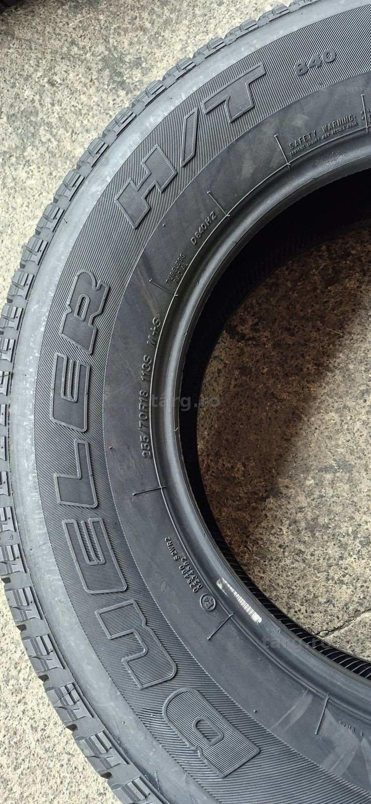 4 anvelope M+S Bridgestone 255/70/18.Pretul este pe bucata. 6