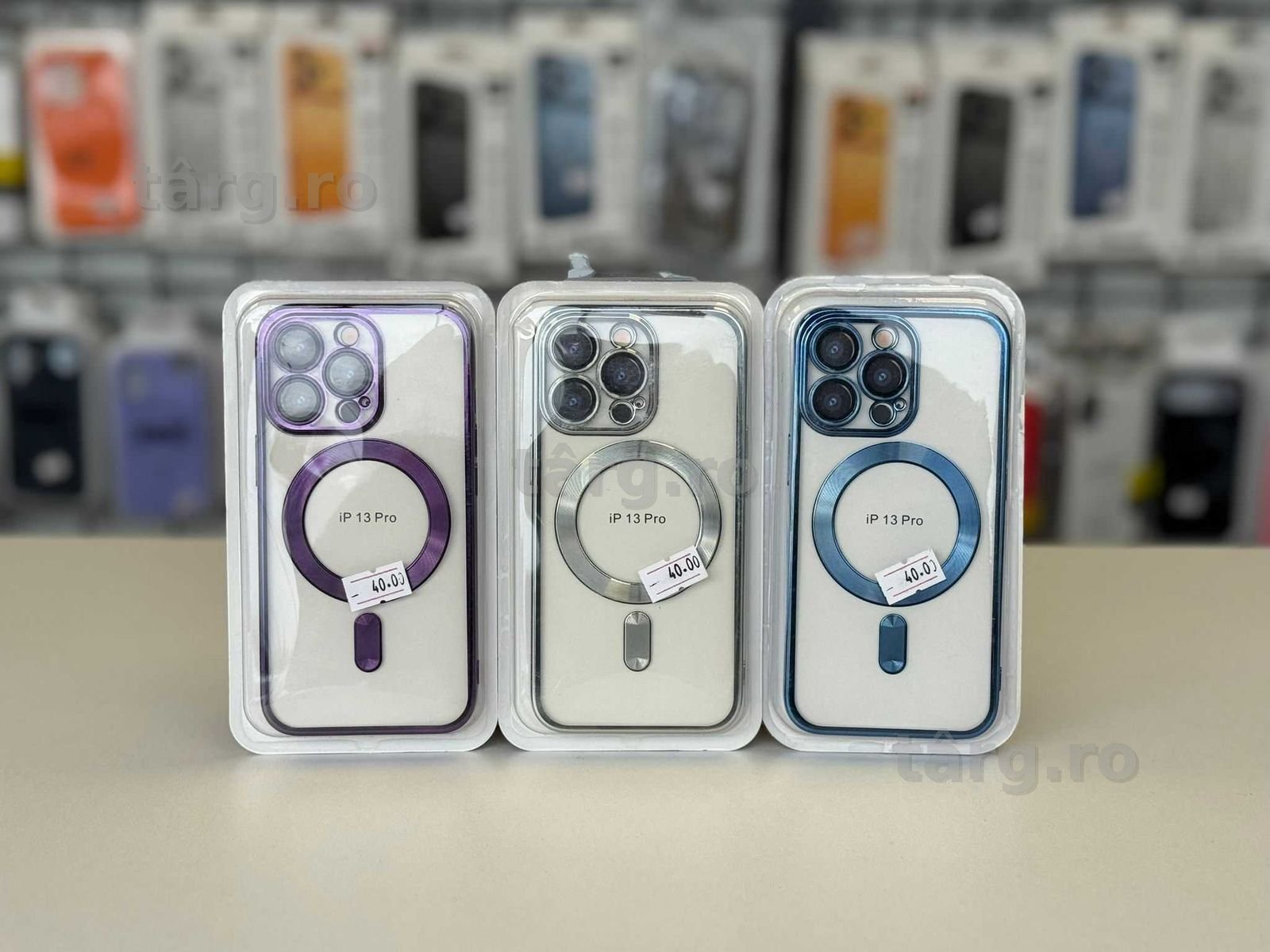 Husa TPU Luxury MagSafe , folie, cablu, incarcator iPhone 13 Pro