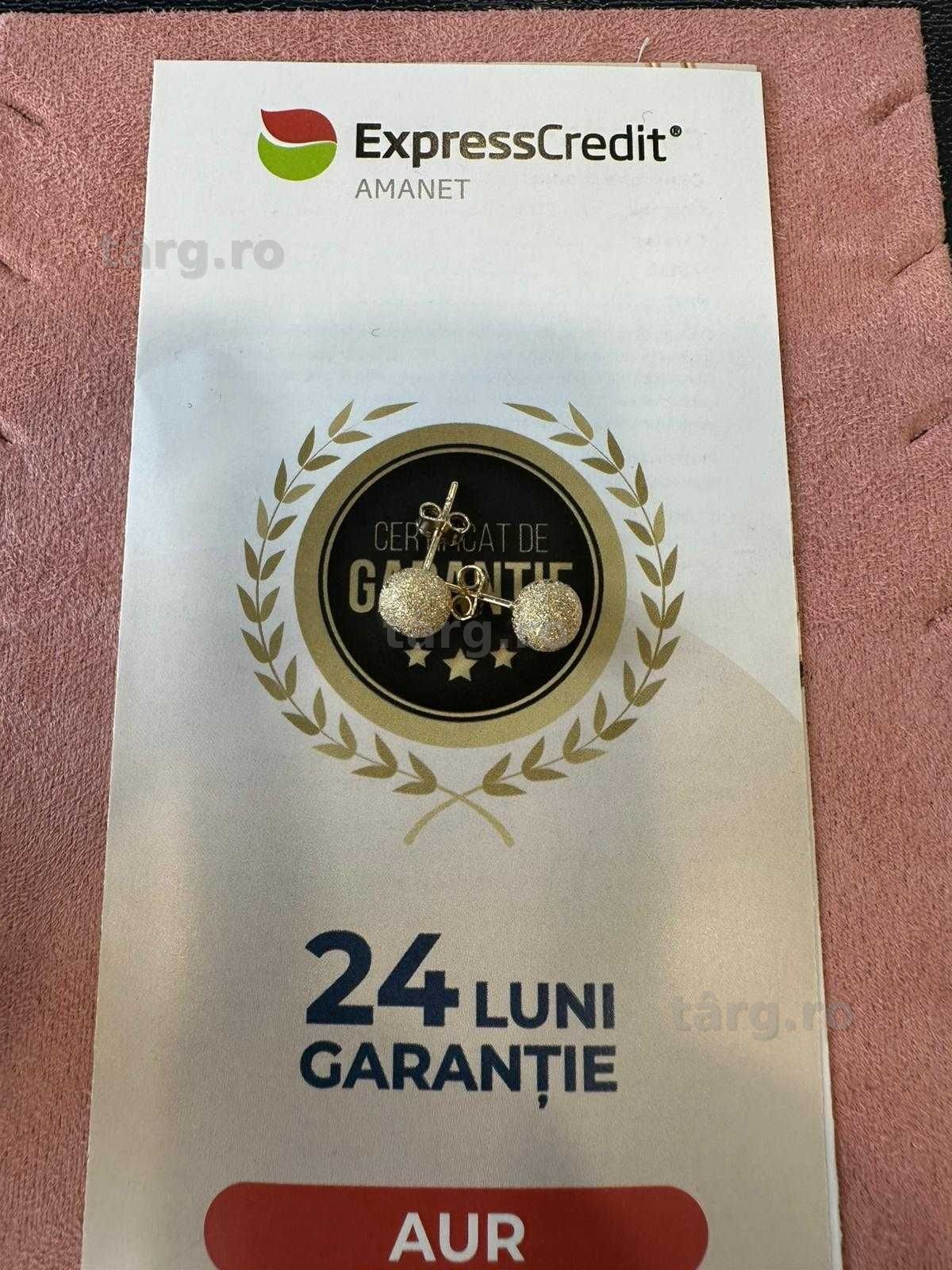 Cercei 14k 1.54g (Iulius Mall)(B-192.2) Garantie 2 ani!