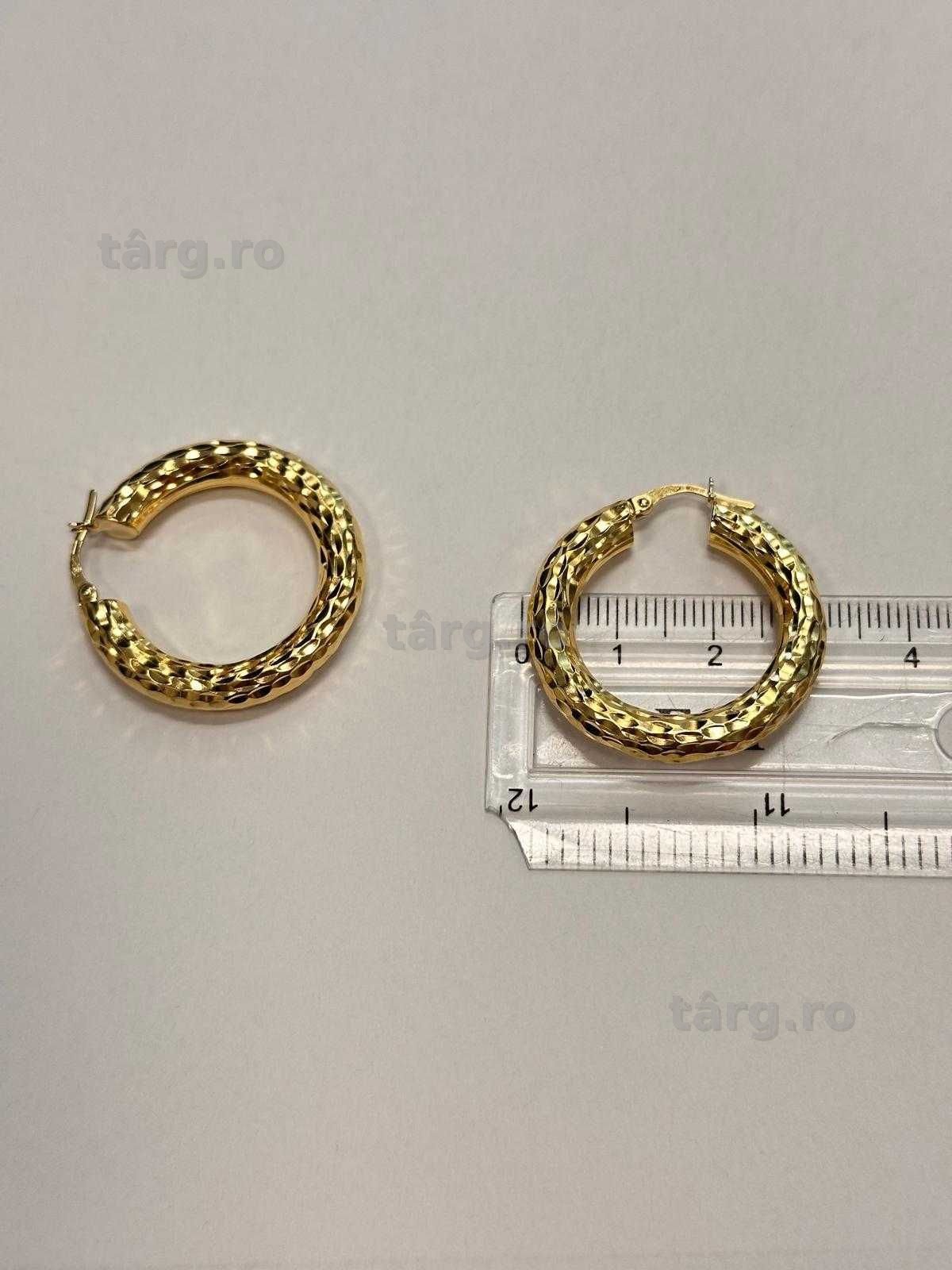 Cercei aur  18K 8.20g (AG13 b55528) Garantie 2 ani! 3
