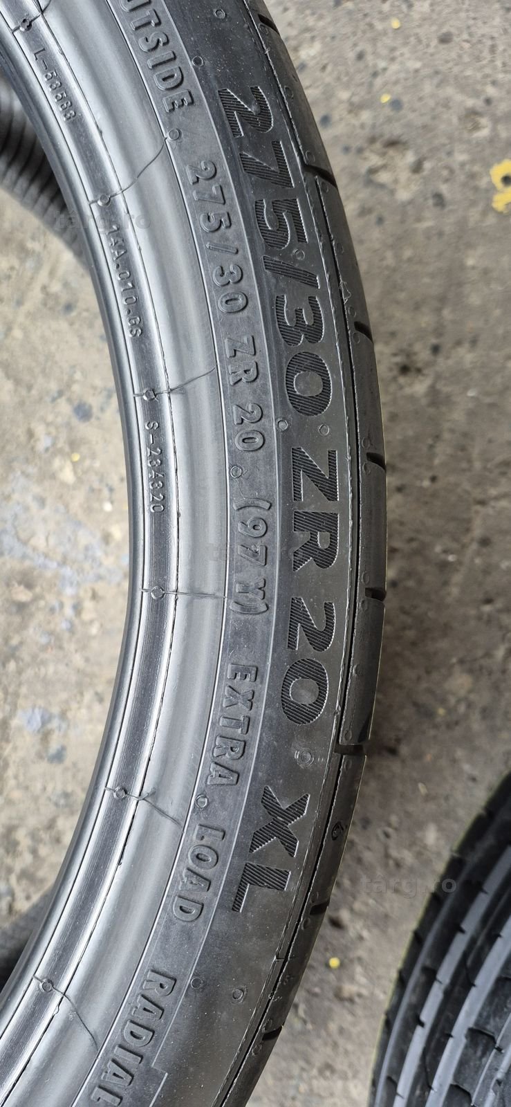 4 anvelope vara ca noi,fata Pirelli 245/35/20,spate Continental 275/30/20.Pretul este pe bucata. 8