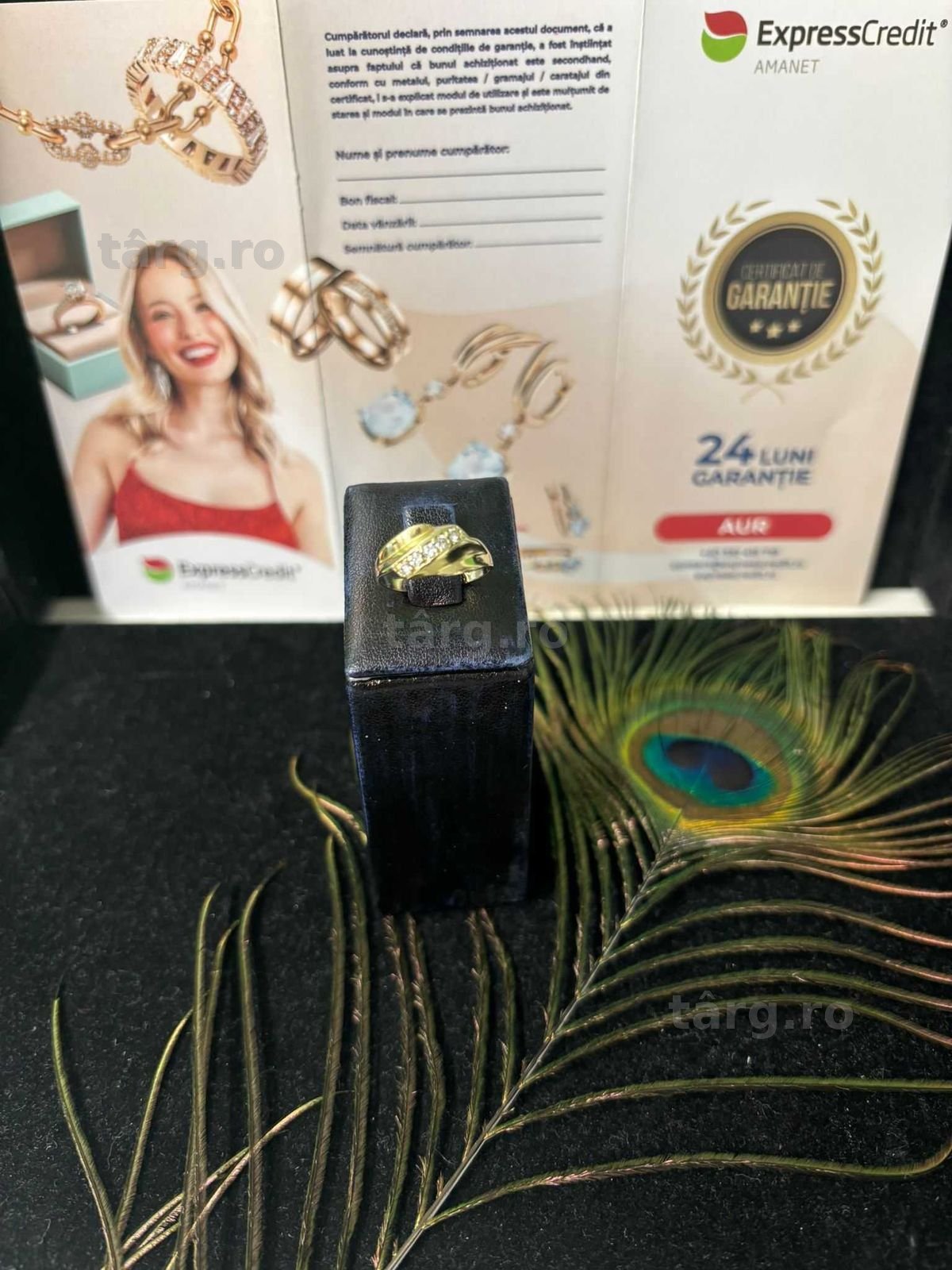 Inel Aur 14k 1.58g (B.60402 Tatarasi) Garantie 2 ani-690 lei