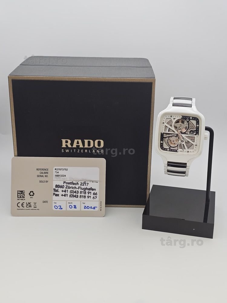 Rado True Square Automatic Open Heart Diamonds Limited Amanet BKG