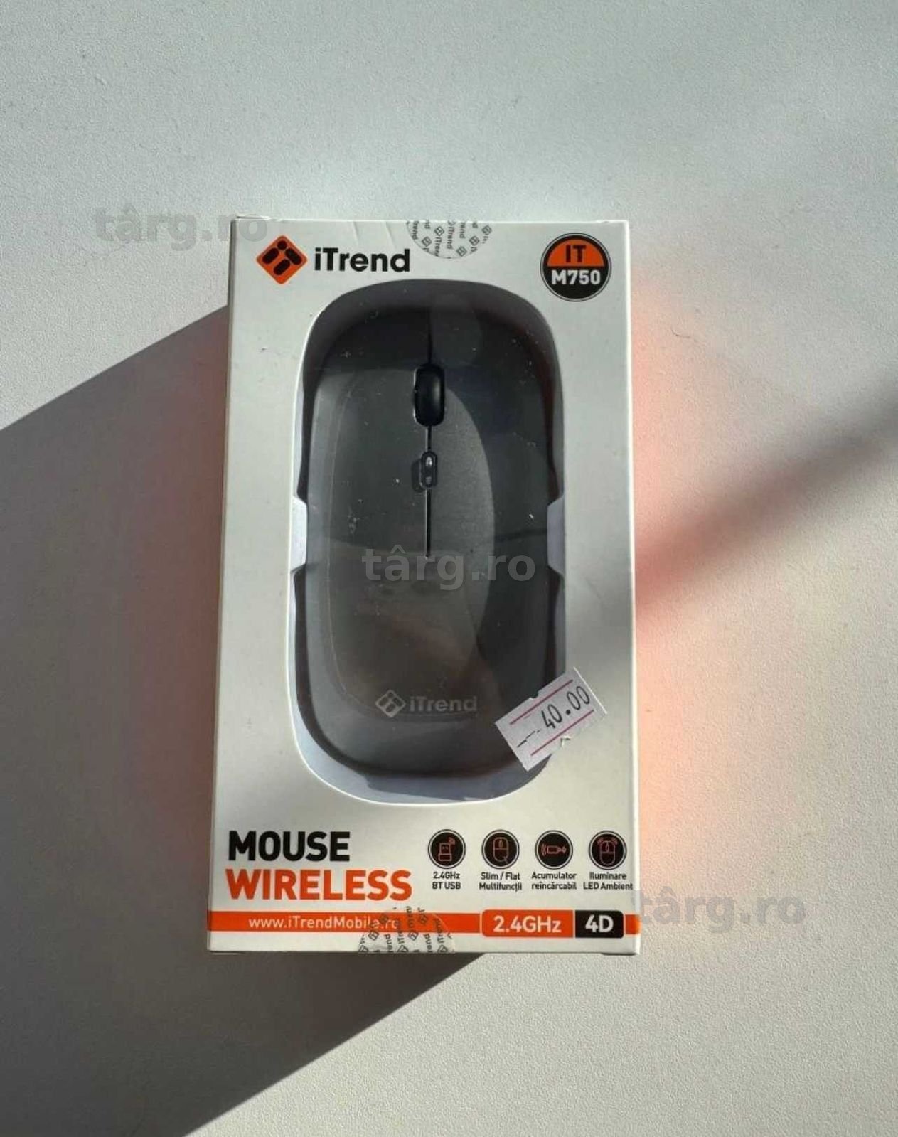 Mouse wireless led,cu acumulator reincarcabil – plug & play 2