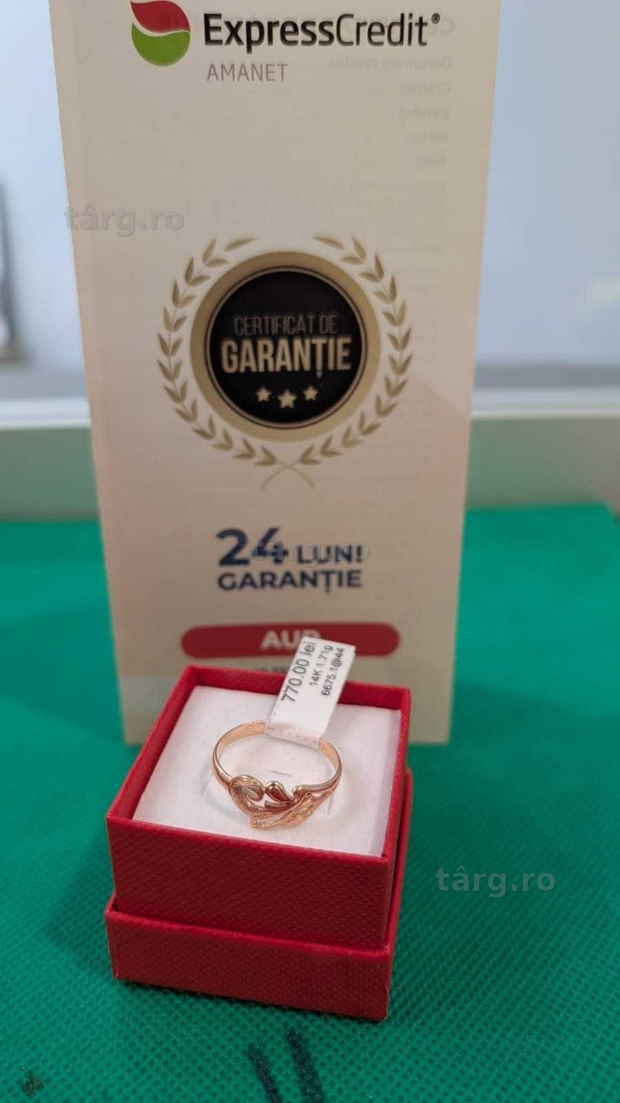 Inel aur 14K 1.71gr (AG32 B6675.1-ag44) 2 ANI GARANTIE!