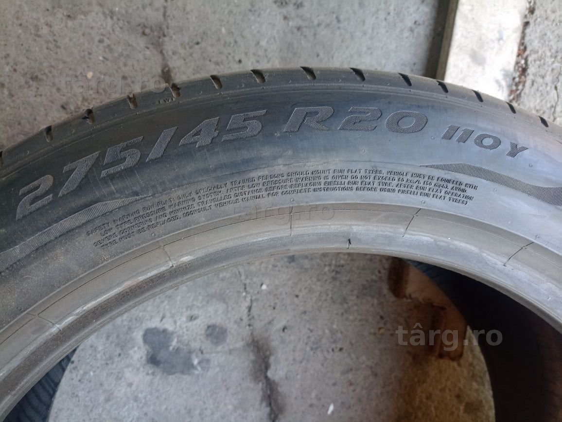 4 anvelope RunFlat Pirelli 2x305/40/20 2x275/45/20 dot 3418 4