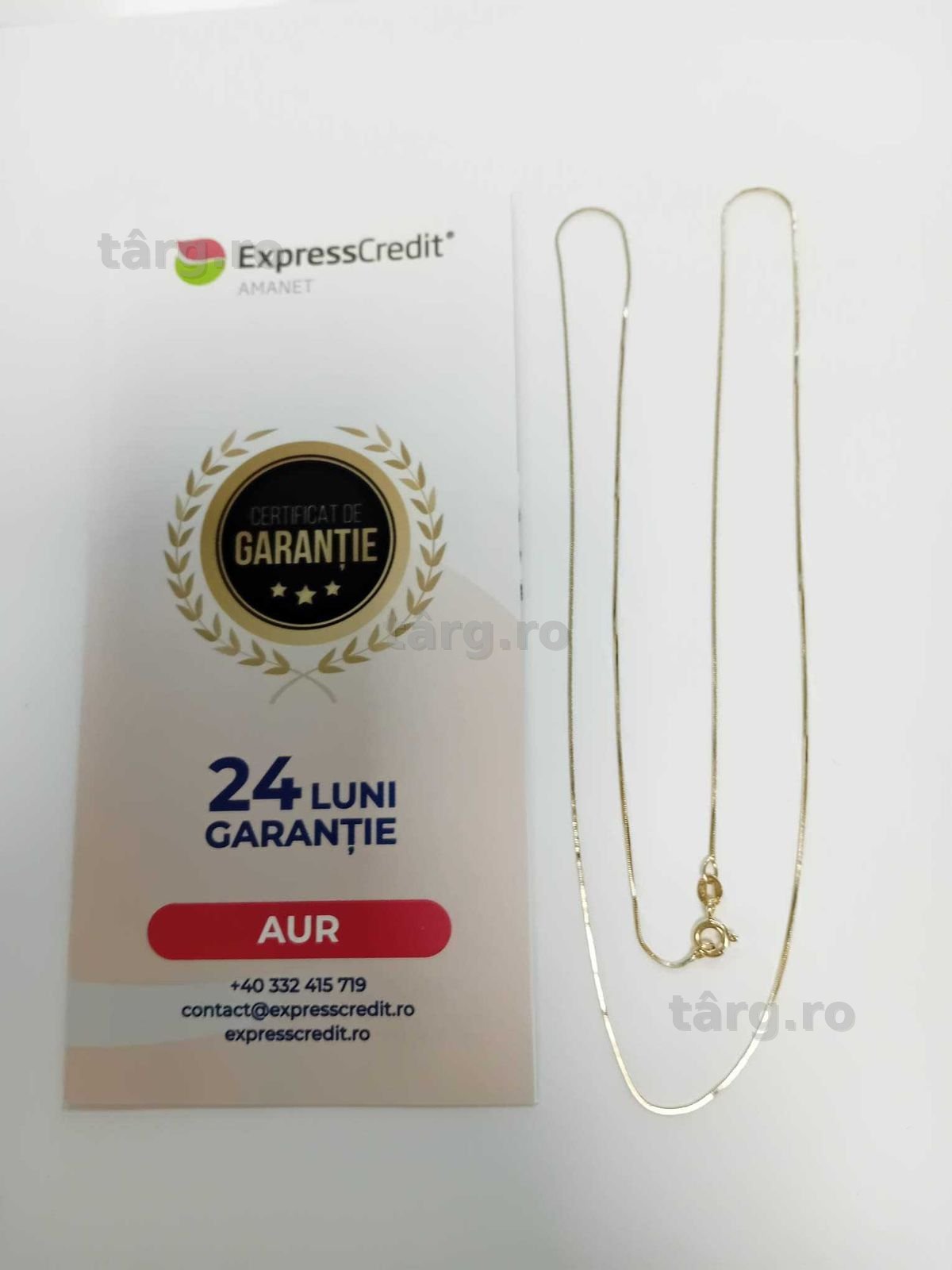(Ag33) Lant Aur 14K/Garantie 2 ani