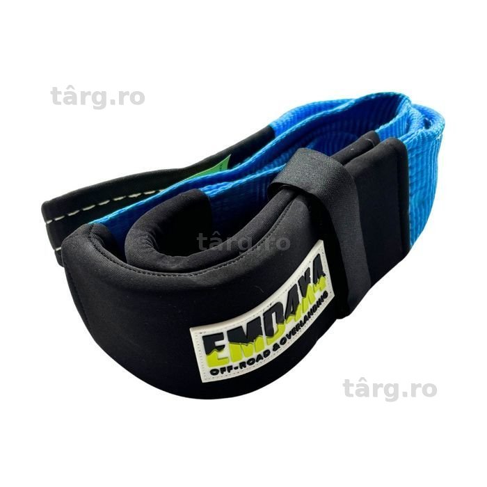 Chingă de recuperare auto 12t (kg) 1.5m x 75mm Albastru Emd4X4
