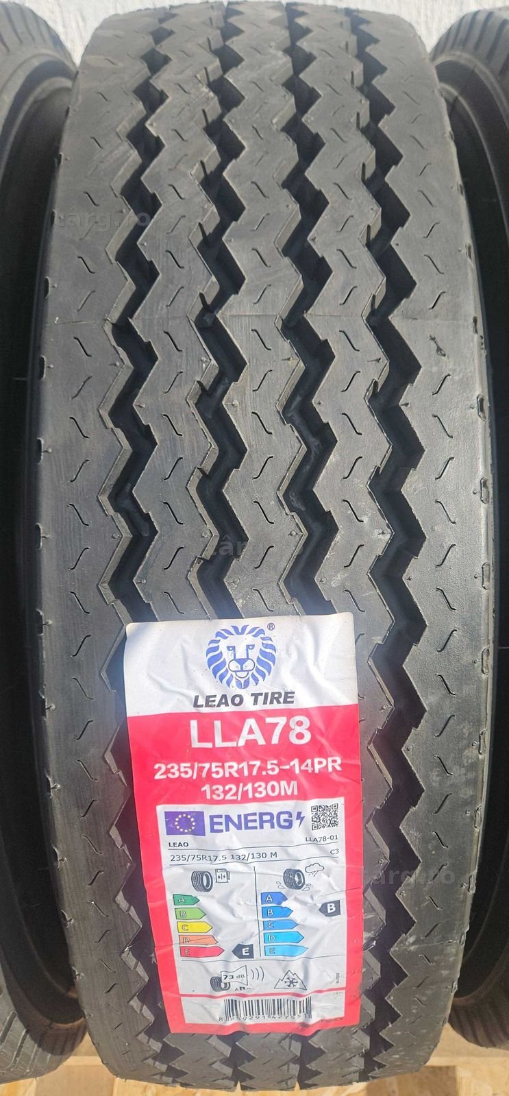 235/75 R17.5 132M, LEAO 14 PR, Anvelope directie remorca M+S, dot 5221 3