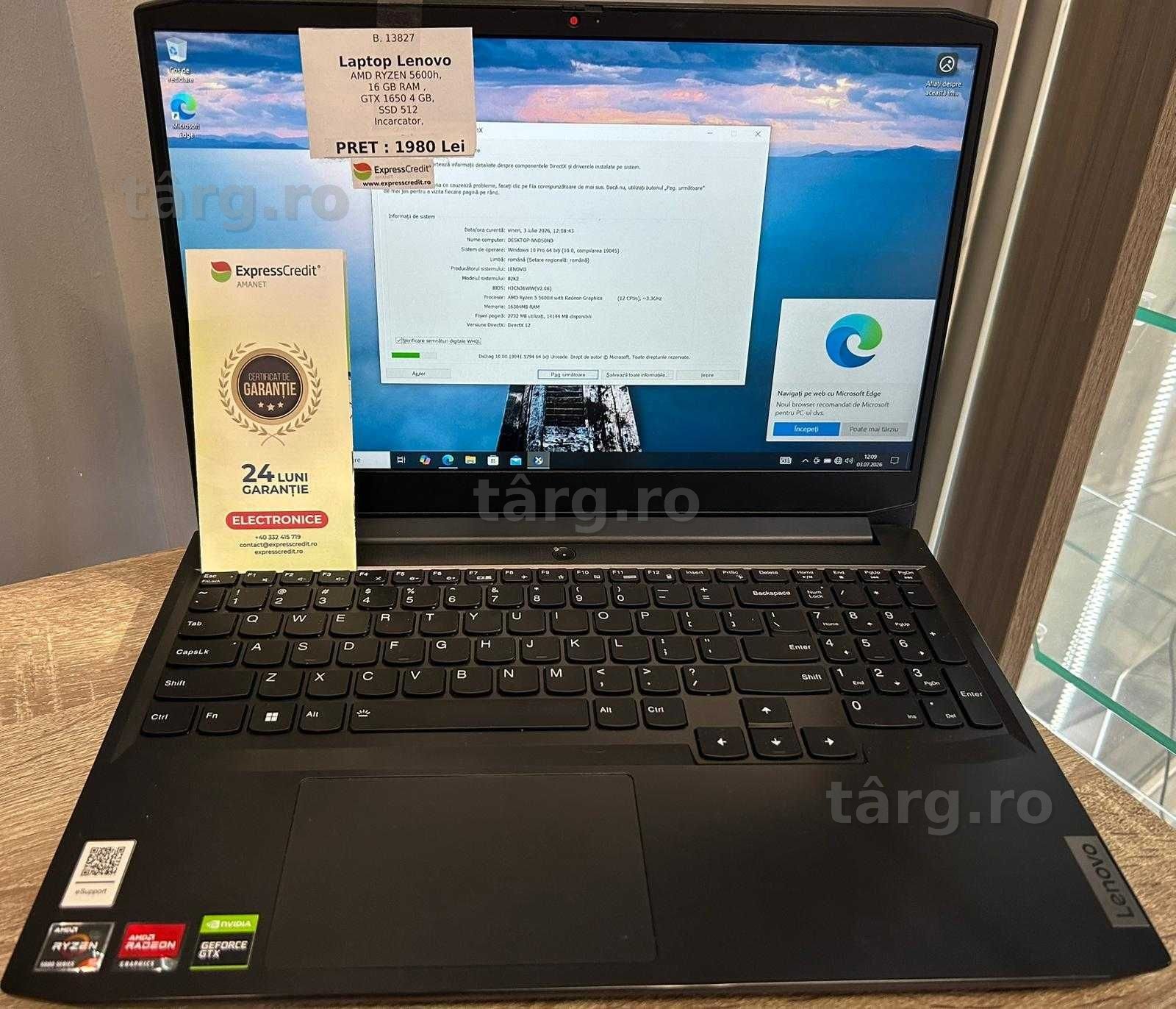 (AG42) Laptop Lenovo  b13827 - Garantie 2 ani!