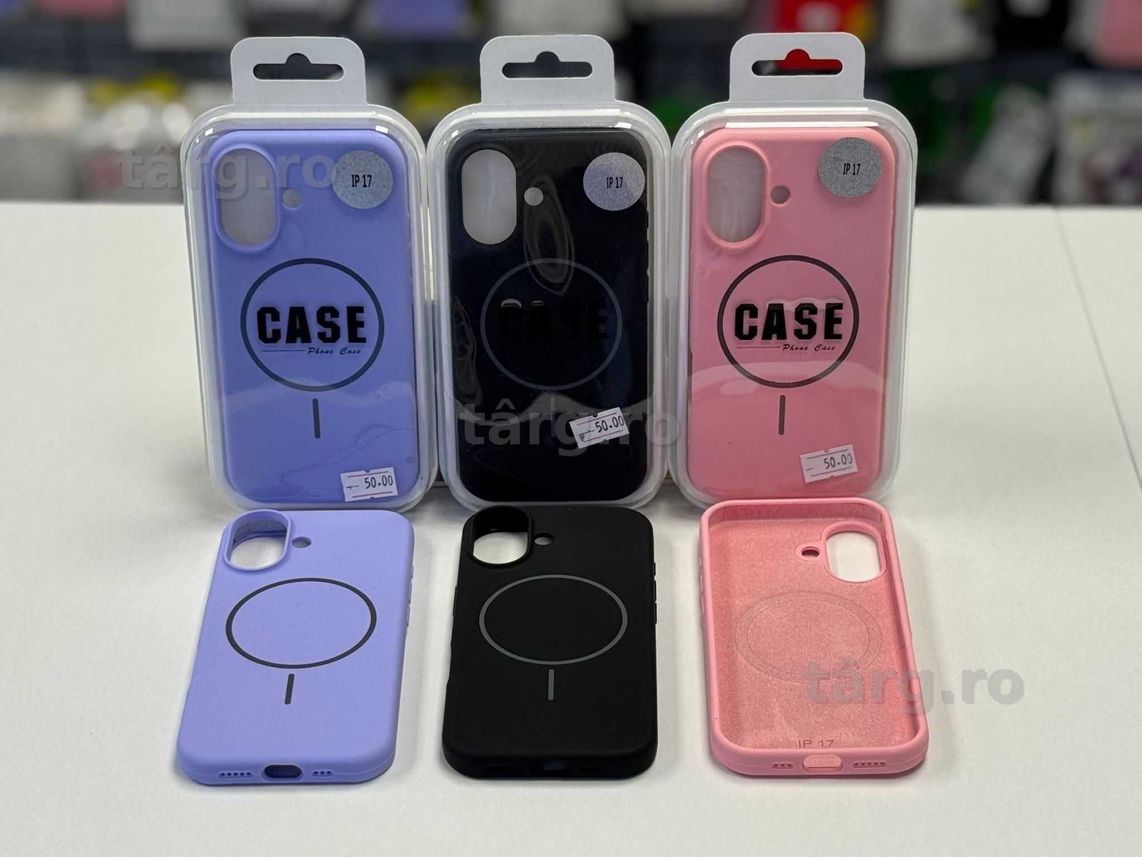 Husa silicon cu MagSafe, folie, cablu, incarcator iPhone 17 2