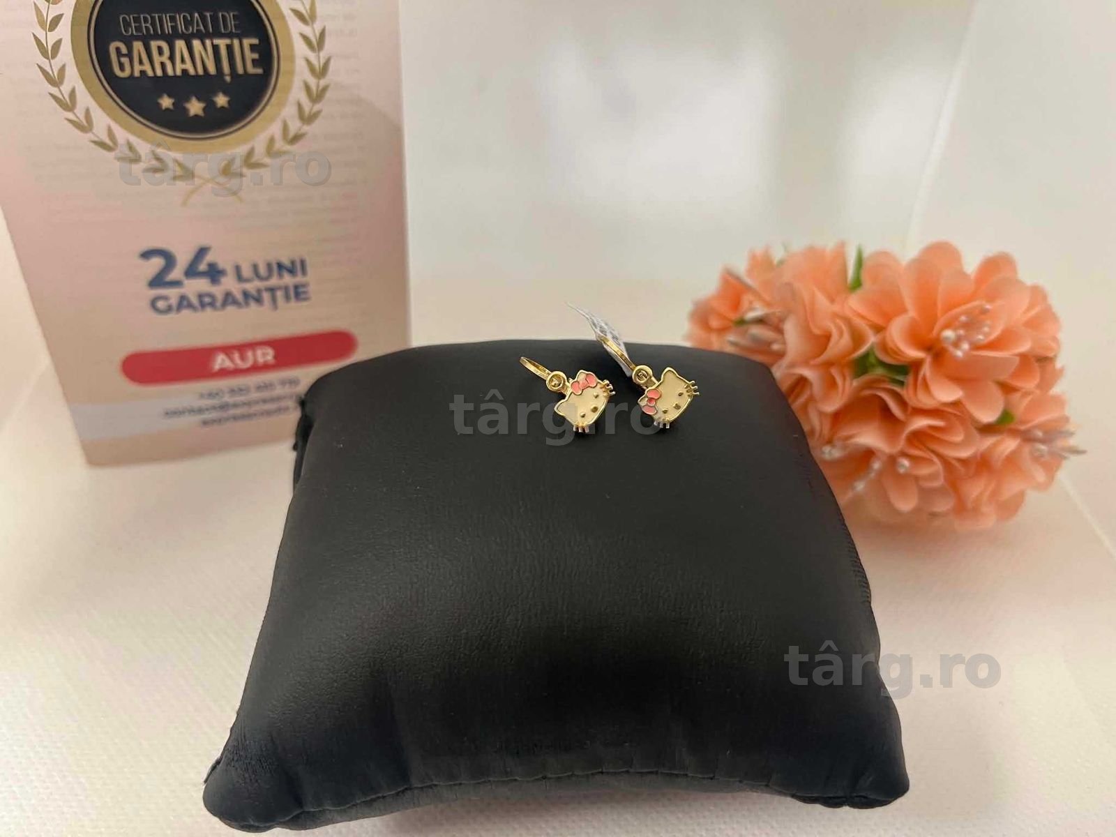 Cercei Aur 14k 1.52g (AG16 Moldova b32873)-Garantie 2 ani! 3