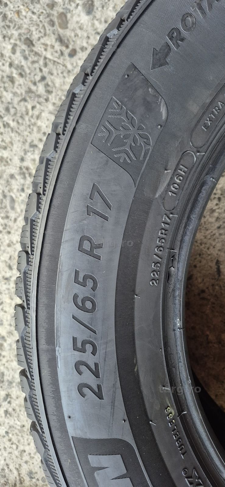 4 anvelope iarna Michelin 225/65/17.Pretul este pe bucata. 5