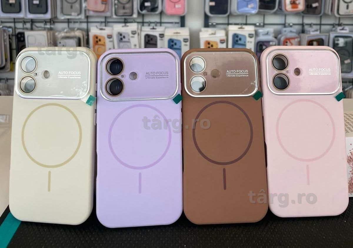 Husa Silicon Magsafe Soft ( catifea la interior ) si protectie camere iPhone 17