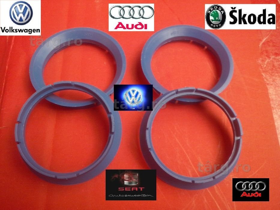 Inele de centrare ∅ 57.1 pt Jante aliaj VW Audi Seat Skoda