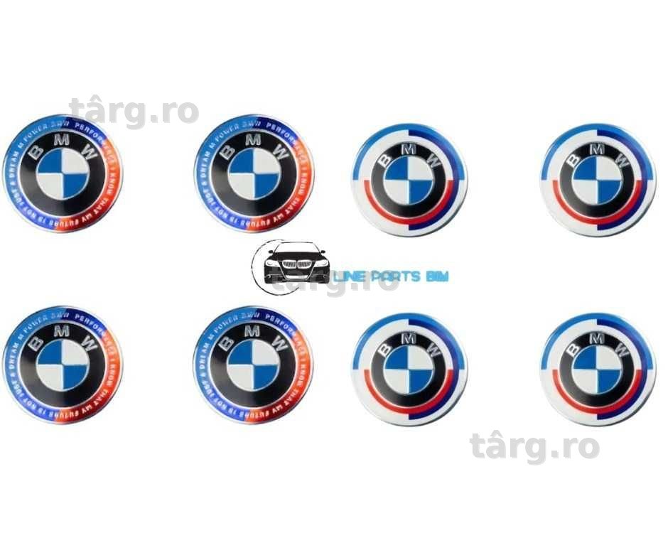 Set 4 Embleme Jante BMW 60mm Editie 50 Ani Anniversary 50th Motorsport