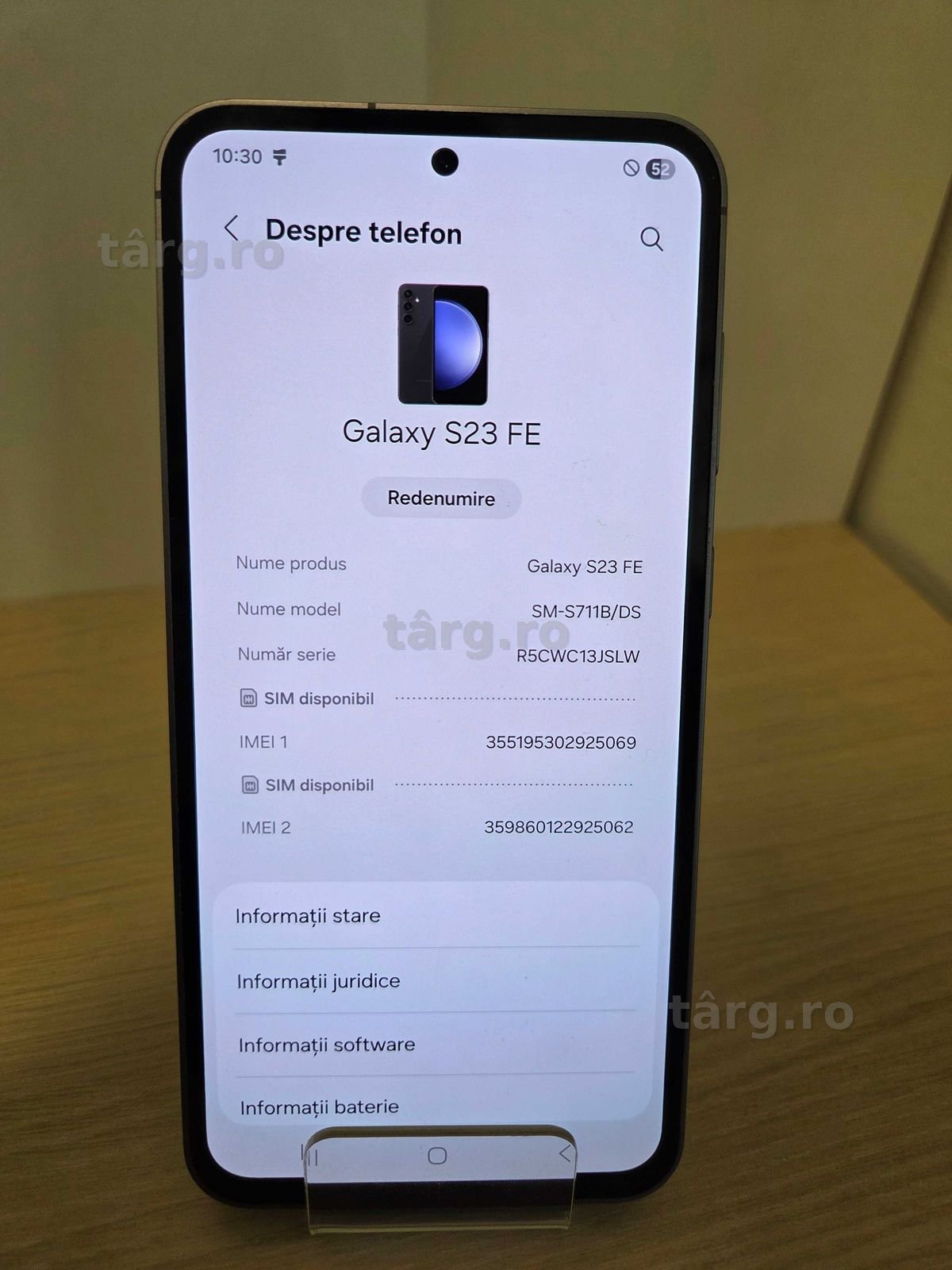 Samsung S23 FE 5G 128GB (ECA27 b.49755)-Garantie 2 ani! 2