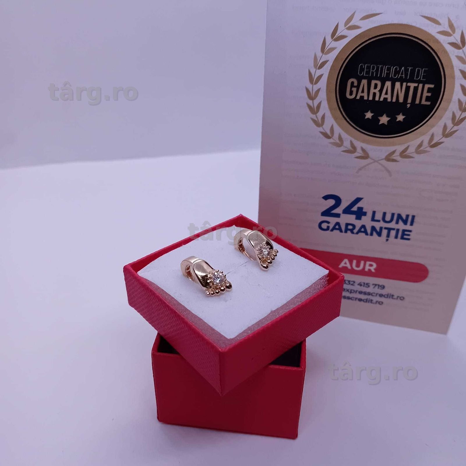 Cercei aur 14K 3.14g (Ag4 Dacia B.51089) Garantie 2 ani 3