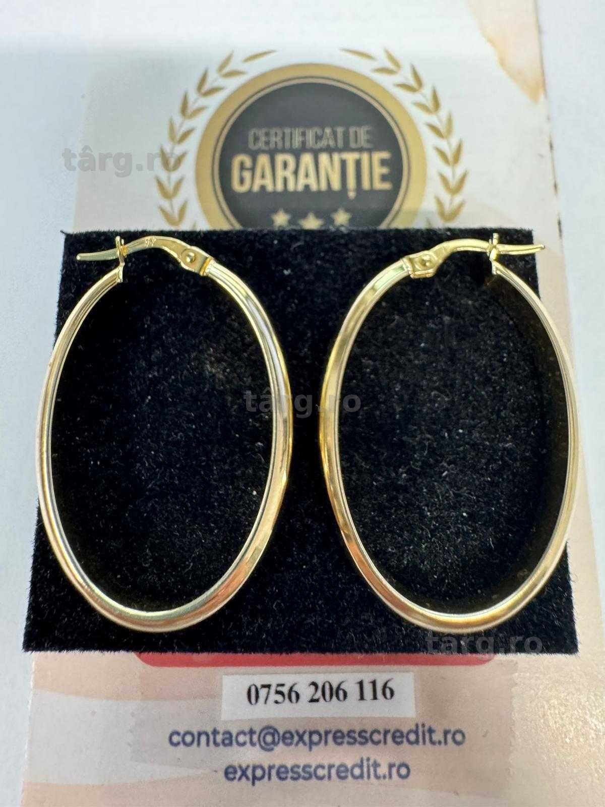 Cercei din aur 14k (69786.1/ 10 Pacurari 1) garantie 2 ani! 3