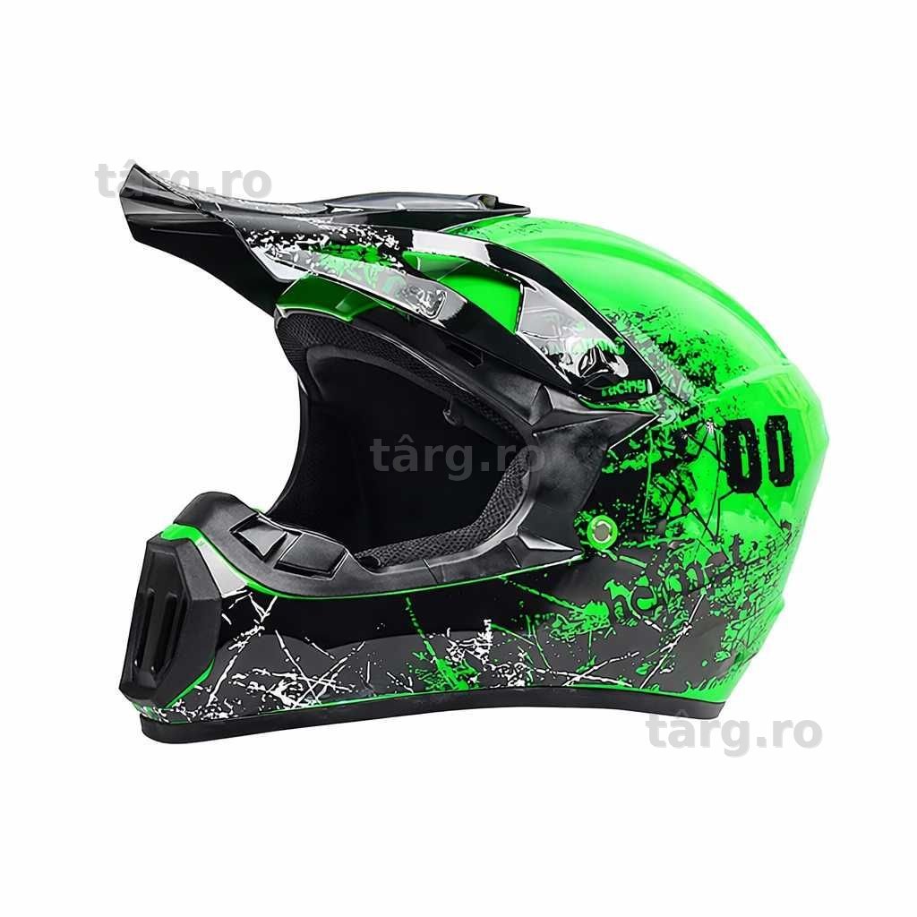 Casca Moto Enduro Cross ATV - S / M / L / XL - Verde 5