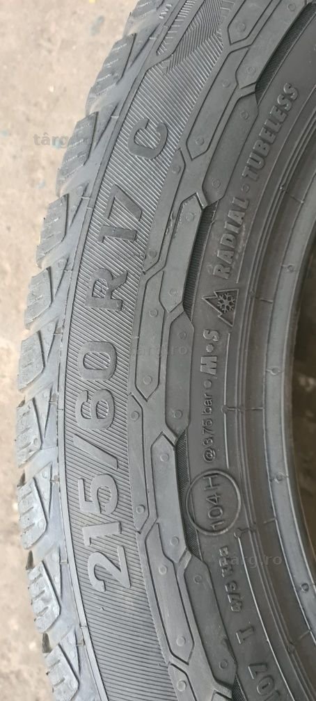 4 anvelope iarna Uniroyal 215/60/17 C.Pretul este pe bucata. 7