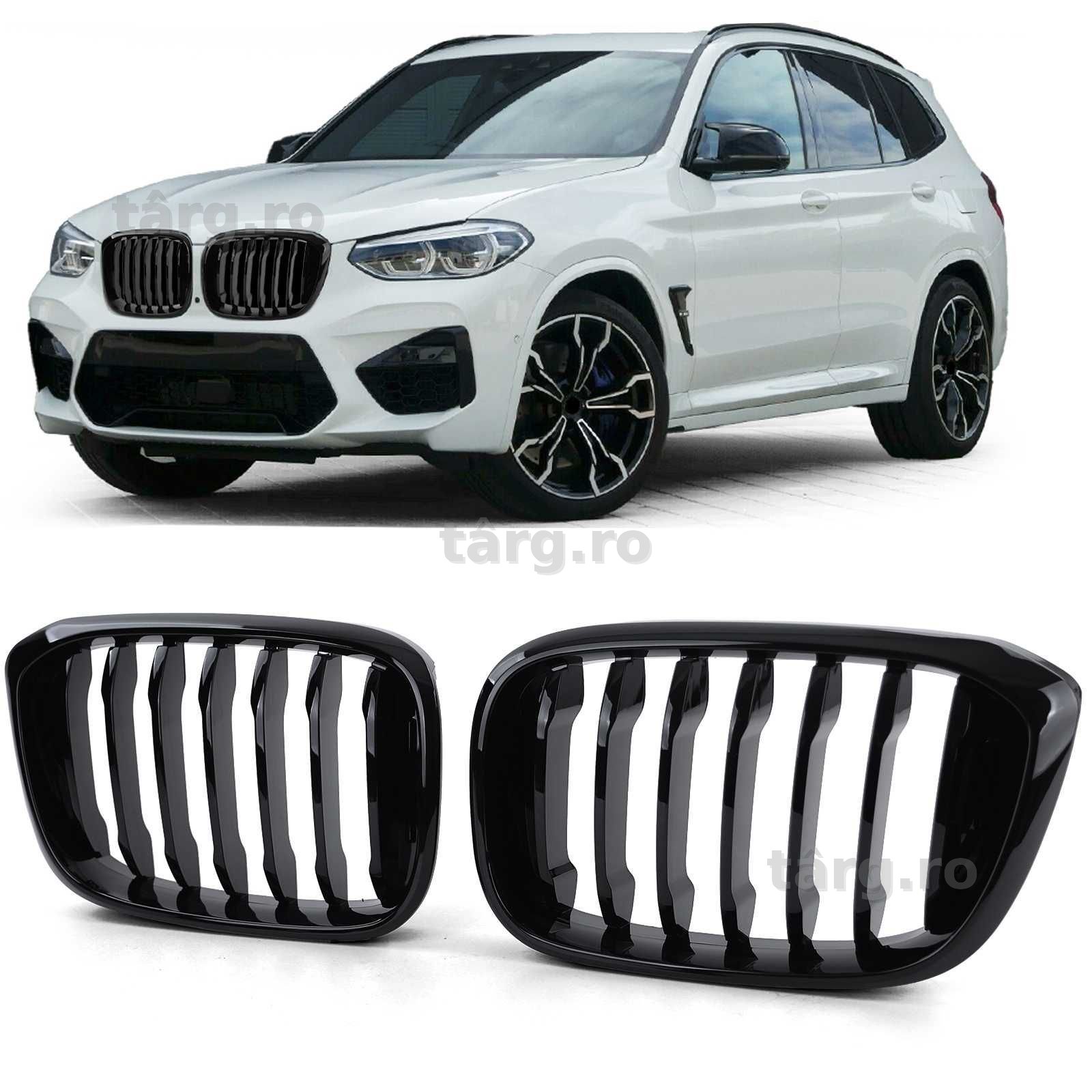 Grile negru lucios pentru BMW X3 G01 X4 G02 de la 17