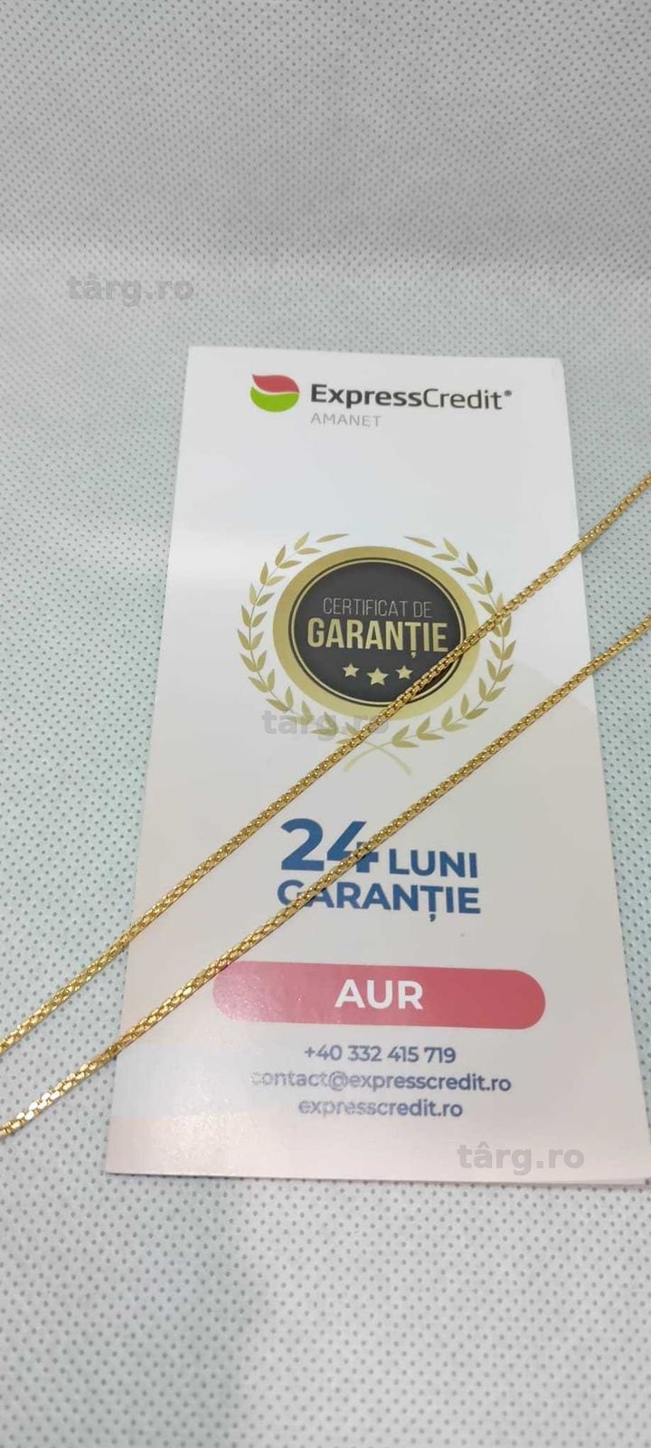 Lant Aur 14K (Ag18 Tutora b.28554) Garantie 2 ani!