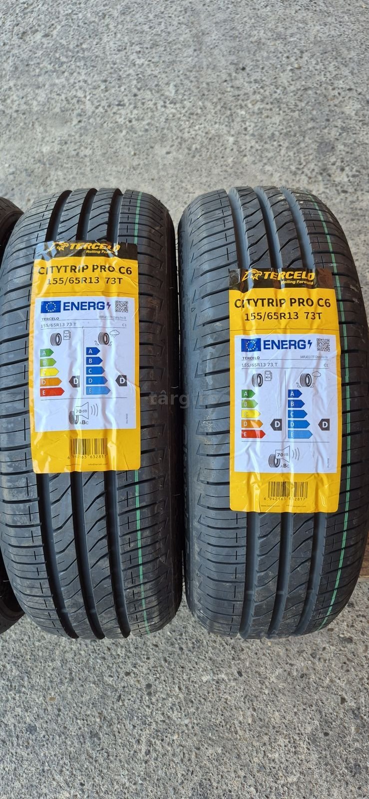 4 anvelope vara noi Tercelo 155/65/13,dot 2025.Pretul este pe bucata. 2