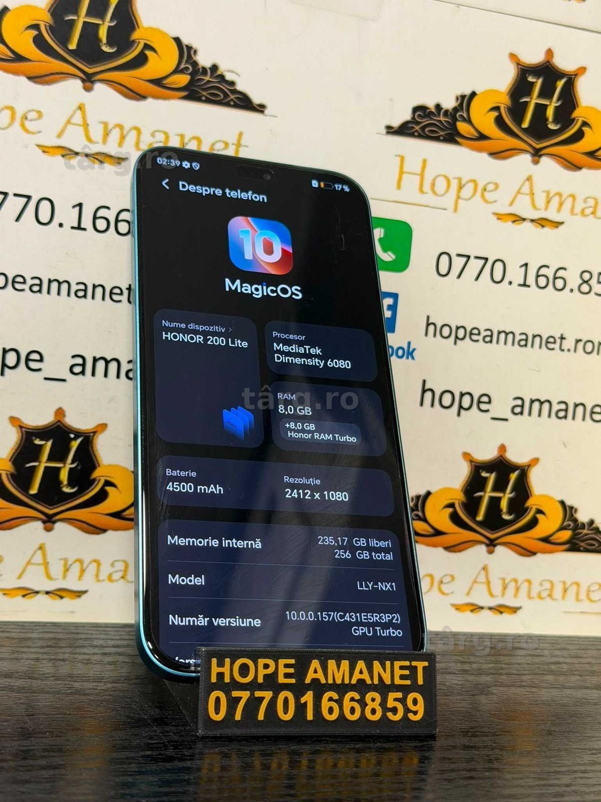 Hope Amanet P10/HONOR 200 LITE 2