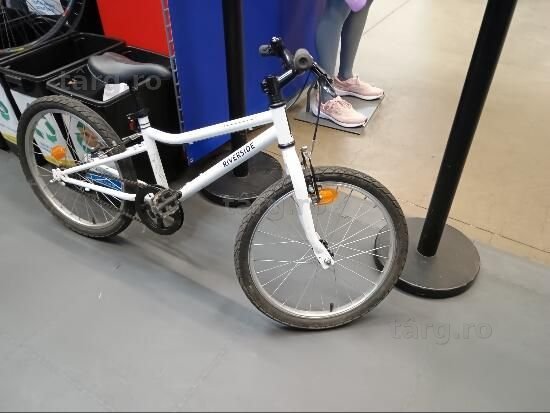 Bicicletă polivalentă Riverside 100 20" alb - (SecondHand) Decathlon