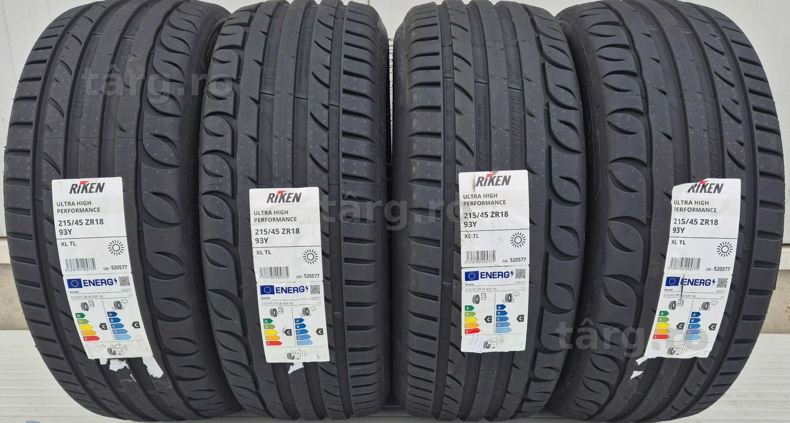 215/45 R18, 93Y, RIKEN UHP (By Michelin) XL, Anvelope de vara