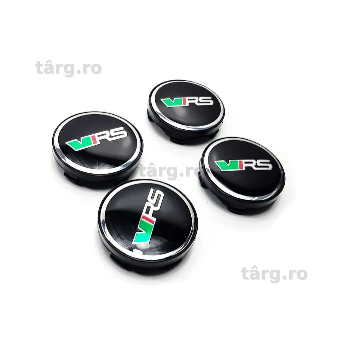 Set 4 Embleme Jante 56MM 60MM SKODA Model RS VRS, Capace Roti Emblema