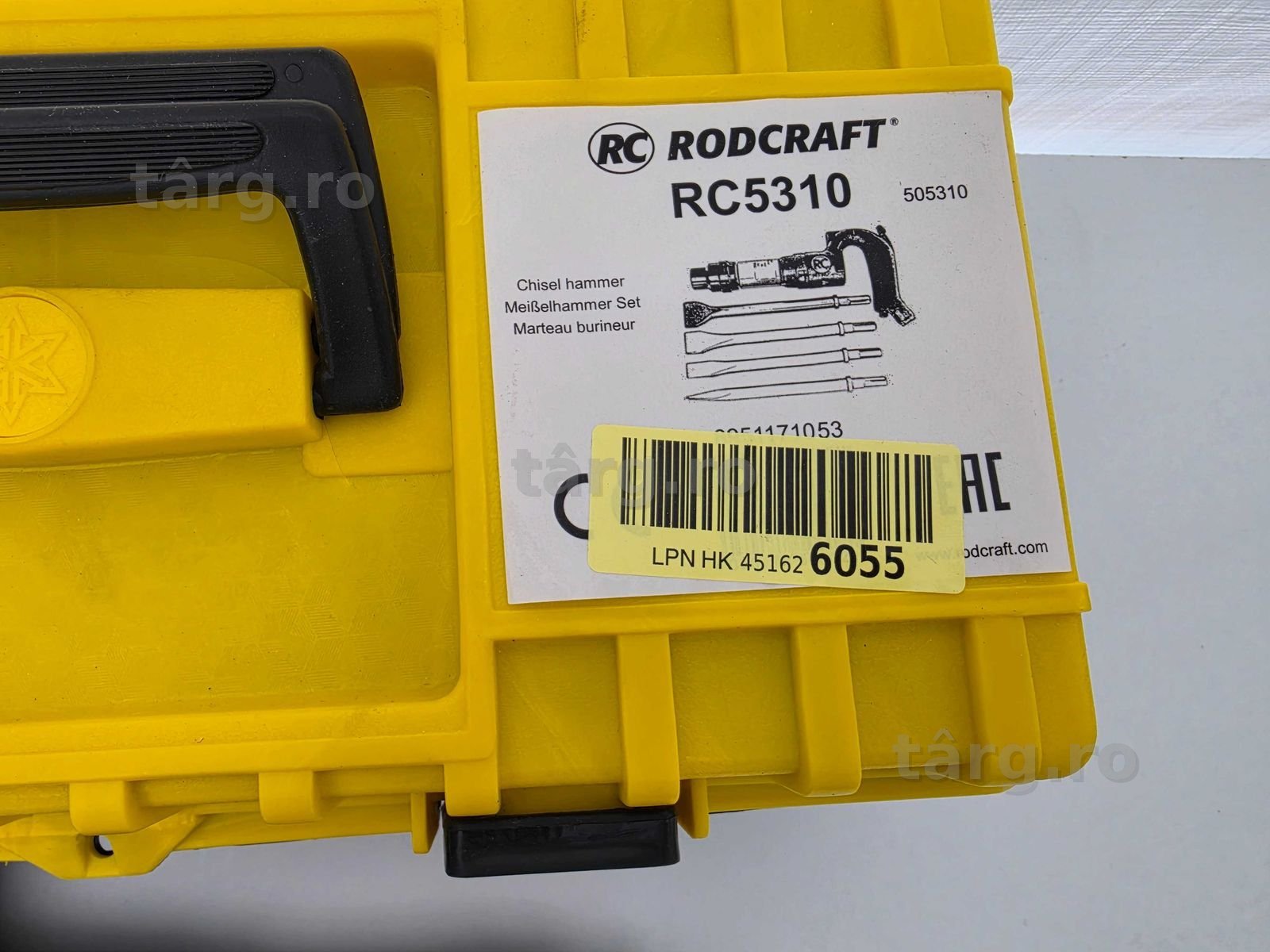 Rodcraft RC5310 Ciocan pneumatic + accesorii 3000 lovituri pe minut, cursa 50mm 2
