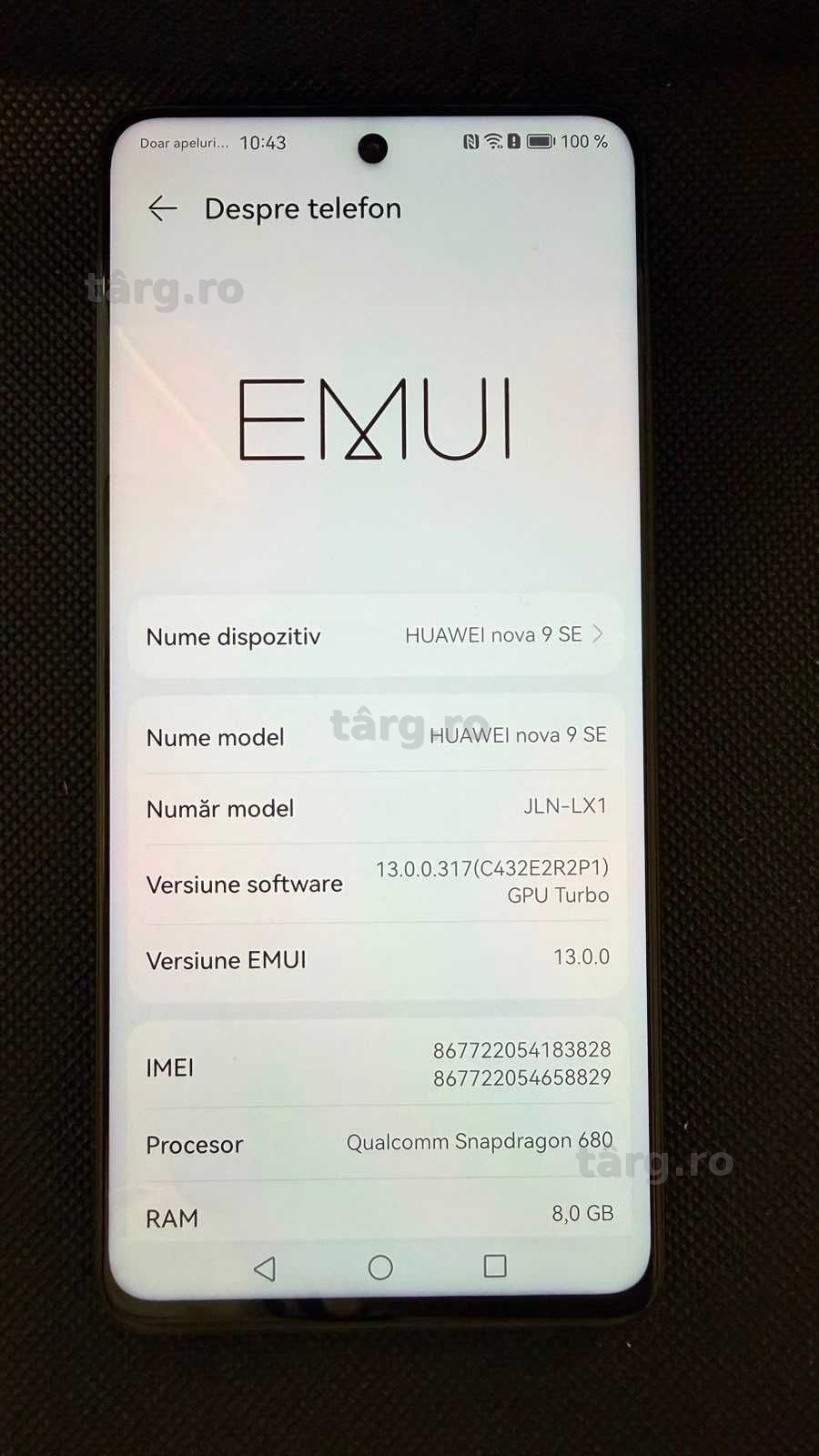 Huawei Nova 9SE (Ag.21) Garantie 2 ani