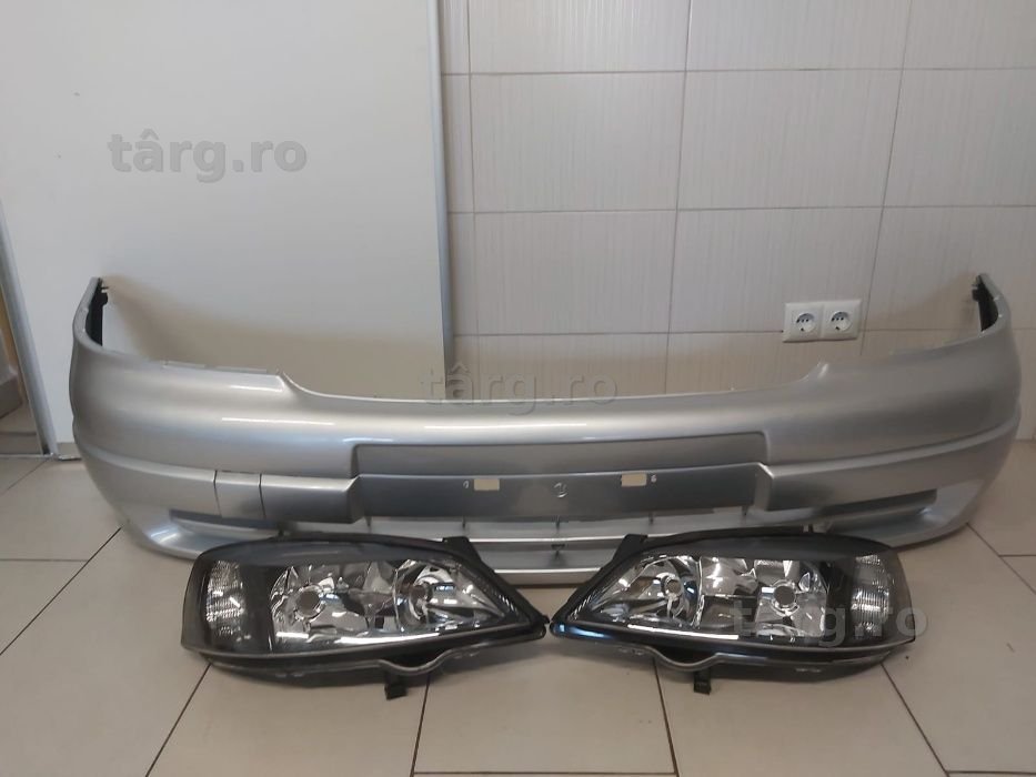 Pachet Bara+Faruri Fata Dreapta-Stanga Opel Astra G 1998-2004 Z157-Gri