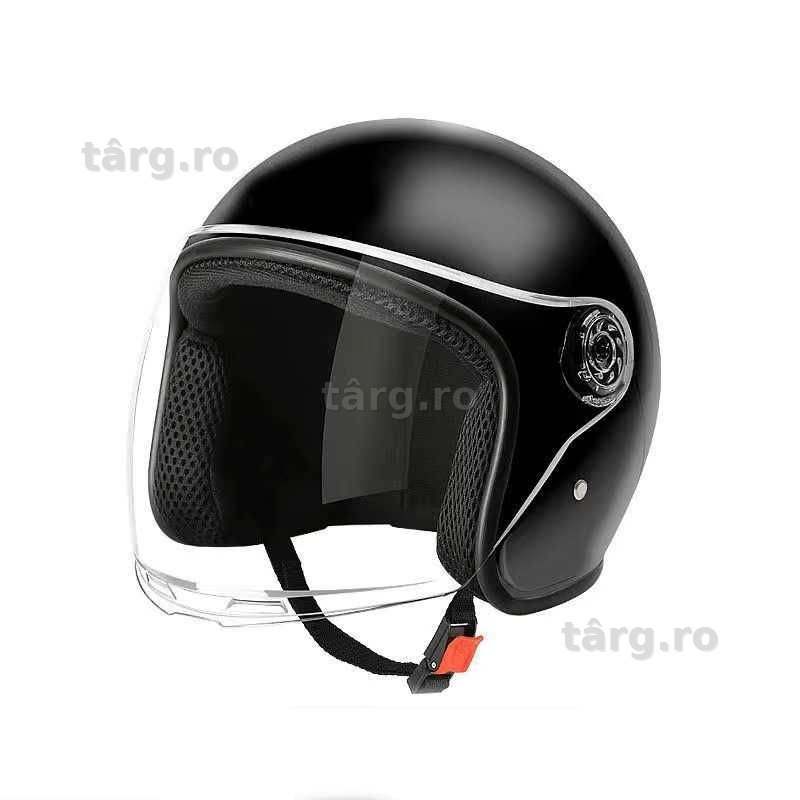 Casca moto/scuter unisex, marime universala, Neagra