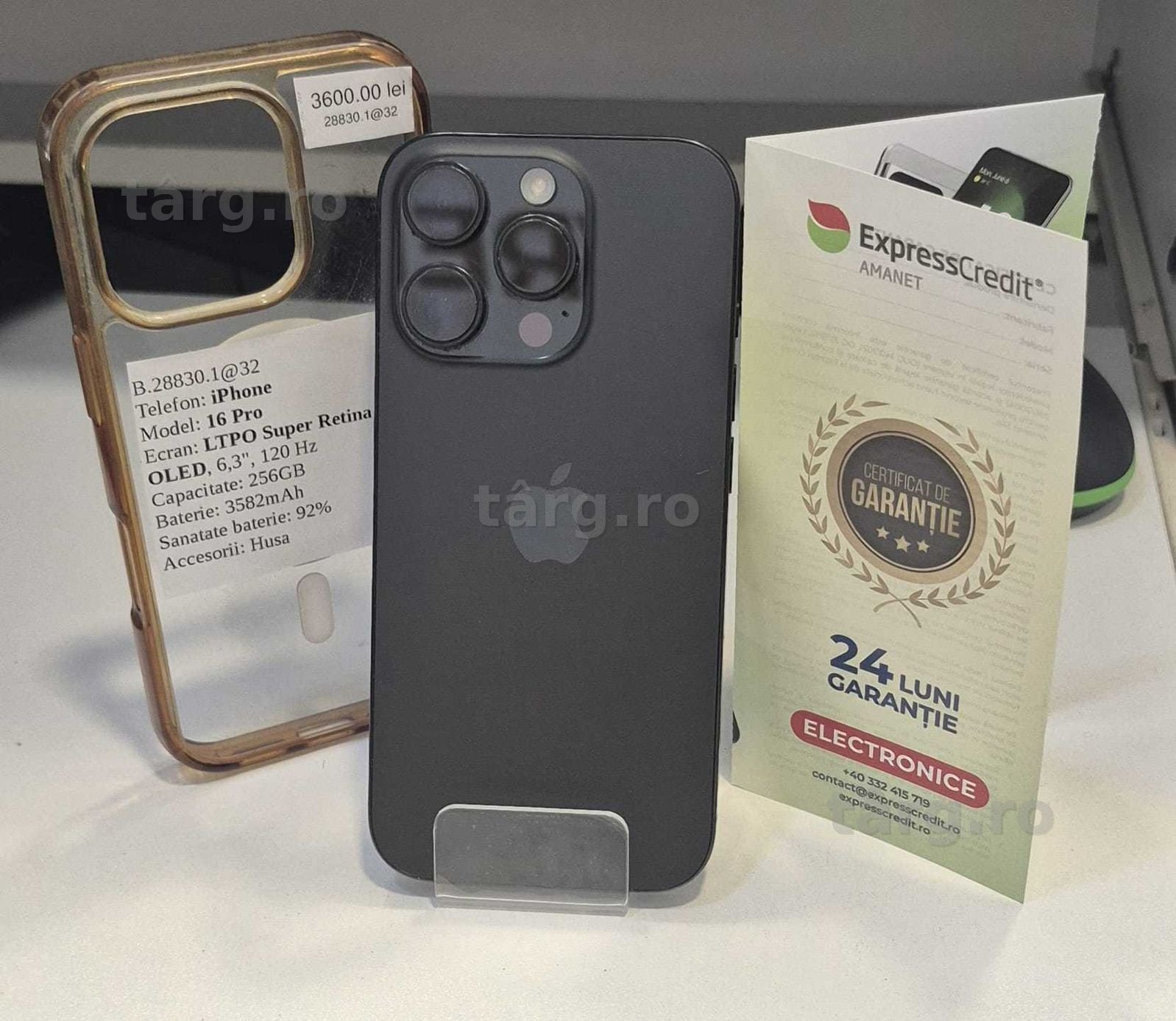 Telefon iPhone 16 Pro (AG32 B28830.1) 2 ANI GARANTIE! 2